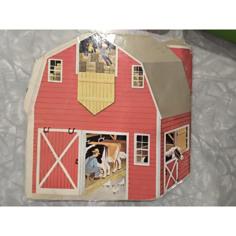Golden Shape‎ The Farm Book Vintage Childrens Board Book
